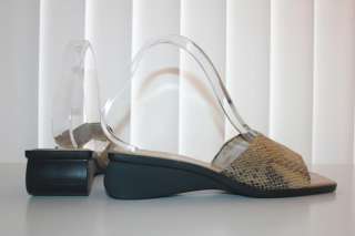 ELIZABETH STUART Women Snake Skin SANDALS Shoes Sz 40/9  