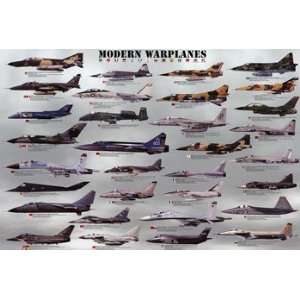  Modern Warplanes   Poster (36x24)