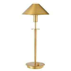  Holtkoetter Antique Brass Tented Metal Shade Desk Lamp 