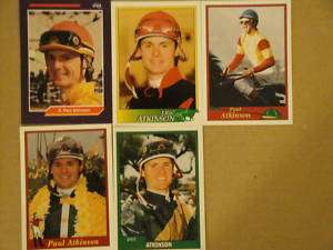 HORSE RACING, JOCKEY CARDS,(LOT 5) ERIC PAUL ATKINSON  