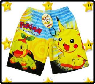 POKEMON Pikachu Boys Swimming Shorts Clothes PICK SIZE  