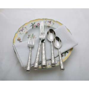 Reed & Barton Stainless Palace Orchard 5 Piece Flatware Place Settings 