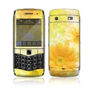  BlackBerry Pearl 3G 9100 Decal Skin   Yellow Flowers 