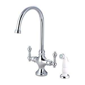   mono block kitchen faucet with plastic side sprayer