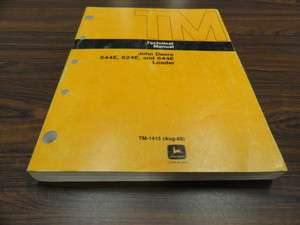   Deere 544E   624E   644E Loader Technical Service Manual TM1413  