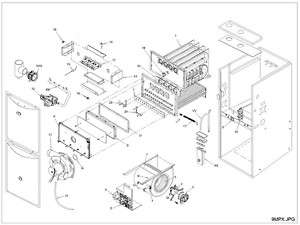 H9MPX060F12A 95% Condensing Furnace 60MBH Repair Parts  