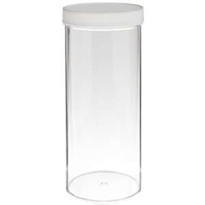   Jar with Natural Cap, Polystyrene, 32 oz Capacity, Clear, Case of 50
