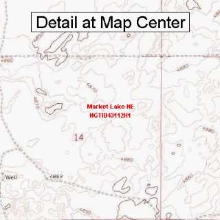  Topographic Quadrangle Map   Market Lake NE, Idaho (Folded/Waterproof