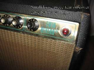 FENDER vintage electric guitar amp TWIN REVERB + VibRev foot pedal 