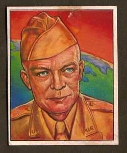 1951 Bowman Red Menace Trading Card #24 General Ike  