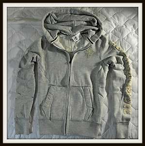 Abercrombie & Fitch Lake Placid Mens Hoodie in Heather Grey New with 