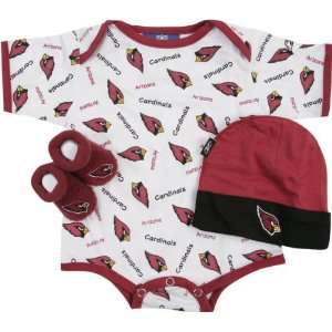   Arizona Cardinals Newborn 0 3 Month Booty Gift Set
