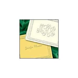  Embossed Bordered Stationery Personalized, Prestige 
