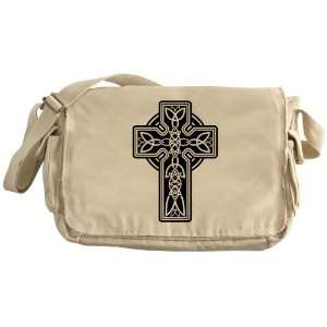  Khaki Messenger Bag Celtic Cross 