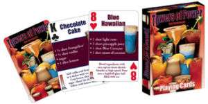Towers of Power Illustrated Drink Recipes Playing Cards  