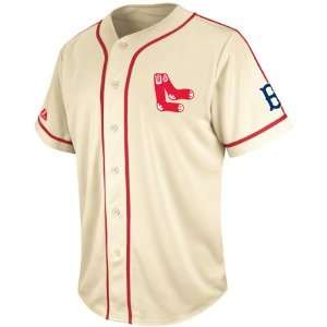  Boston Red Sox Natural Cooperstown Tradition Jersey 