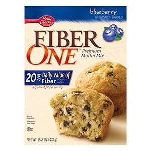 FIBER ONE MUFFIN MIX Blueberry   Case Grocery & Gourmet Food