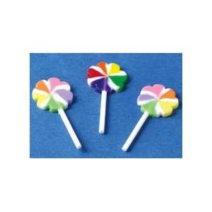   Three Assorted Rainbow Lollipops sold at Miniatures Toys & Games