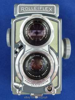 Rolleiflex 4x4 BABY Twin lens Reflex Camera TLR Grey Boxed + Case 