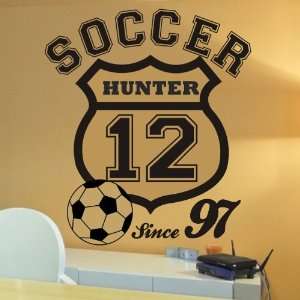  Soccer Crest Wall Decal