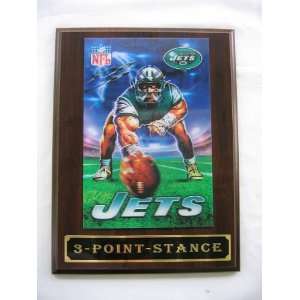    New York Jets 3D Plaque   3 Point Stance