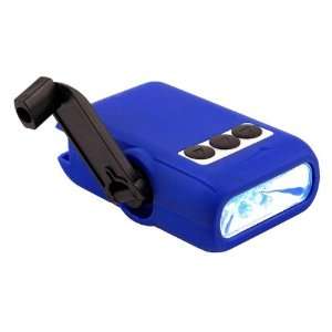  EZ Hand Crank Emergency LED Flashlight   BLUE