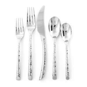   Piece Flatware Place Setting, Hammered 