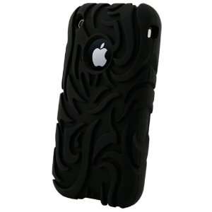   Soft Rubber Cover   iPhone 3G / 3Gs   Black Cell Phones & Accessories