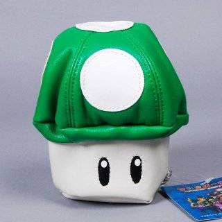 Super Mario Bros. Mushroom Wallet Mini Purse Green