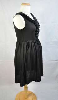 LOVE this Ruffle Edge black dress Amazing beading details too 