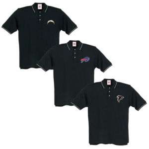 NEW San Francisco 49ers Polo Shirt Dunbrooke Black 2XL  