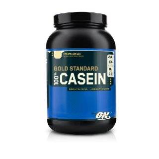Optimum Nutrition 100% Casein Protein, Creamy Vanilla, 2 Pound