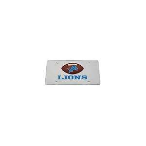  NFL Detroit Lions Car Tag Mirrored