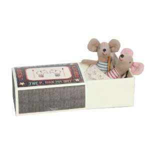 Danish Design New Born Twins Mice in Box by Maileg Toys 