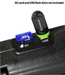 SD Card/USB slot lets you play movies and music right from your 