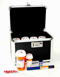 Combination Locking Security Medication Pill Case  