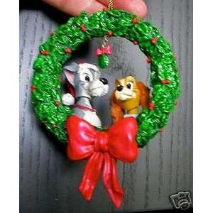  Lady and the Tramp Wreath Sculpted Ornament (Walt Disney 