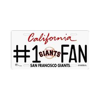  San Francisco Giants #1 Fan Metal License Plate *SALE 