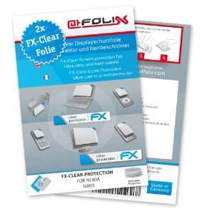  2 x atFoliX FX Clear Invisible screen protector for Nokia N800 