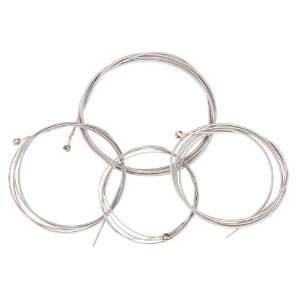   Set of 4 Steel Strings for 4 String Bass Guitar Musical Instruments