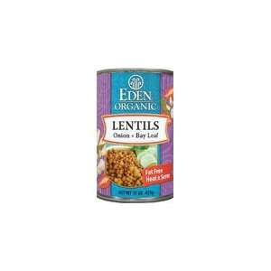  Lentils w/Onion & Bay Leaf, Organic 15 oz Can Health 