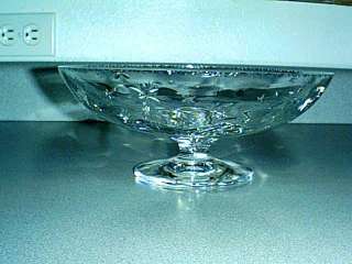 Elegant Hawke Footed Compote w/Star Pattern   EXCELLENT  