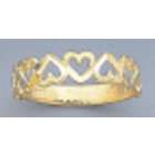 karat gold heart band is 2 2mm size 9 in sterling silver jewelryweb 