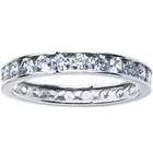 Body Candy Solid 14K White Gold Cubic Zirconia Eternity Toe Ring 