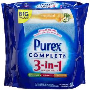 Dial 1392992 Purex Complete 3 in 1 Tropical Escape Laundry Sheet 