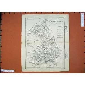   1846 Dugdales Maps Cambridgeshire England Ely Caxton