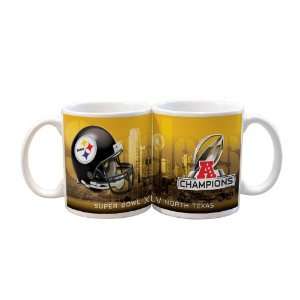  NFL Pittsburgh Steelers AFC Champion 2 Pack 11 Ounce Mug 