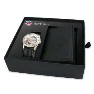  Mens NFL Chicago Bears Watch & Wallet Set Jewelry