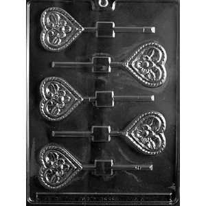  FLOWER HEART LOLLY Valentine Candy Mold chocolate