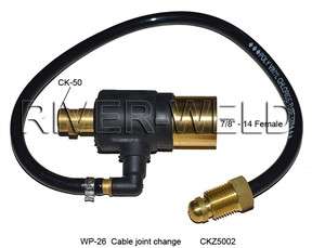 WP 26 SR 26 TIG torch Cable joint change 7/8 14 Female  
